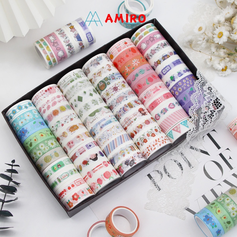 (1slot) Washi Tape Selotip Isolasi Kertas / Washi Masking Tape Motif Lucu Murah