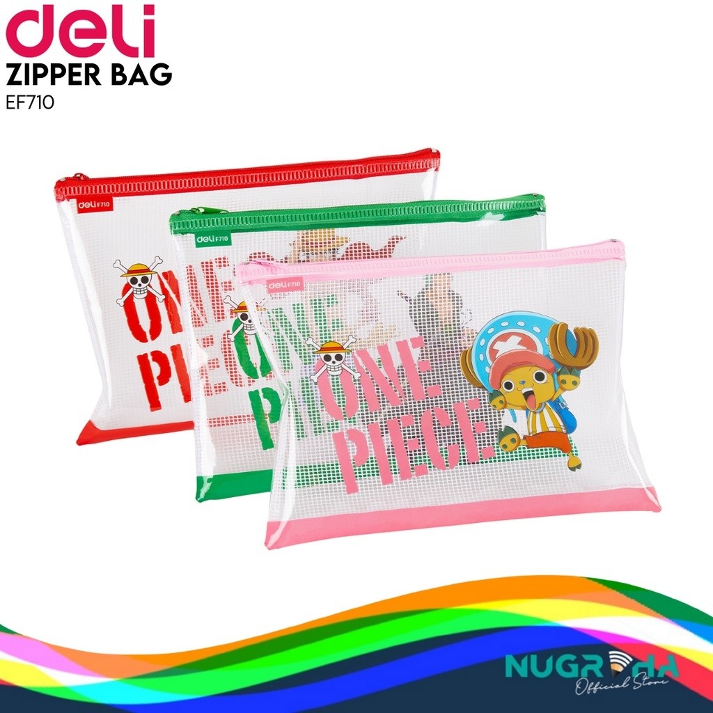

Deli F710 Zip Lock Bag Pouch Multifungsi Anti Air One Piece A5