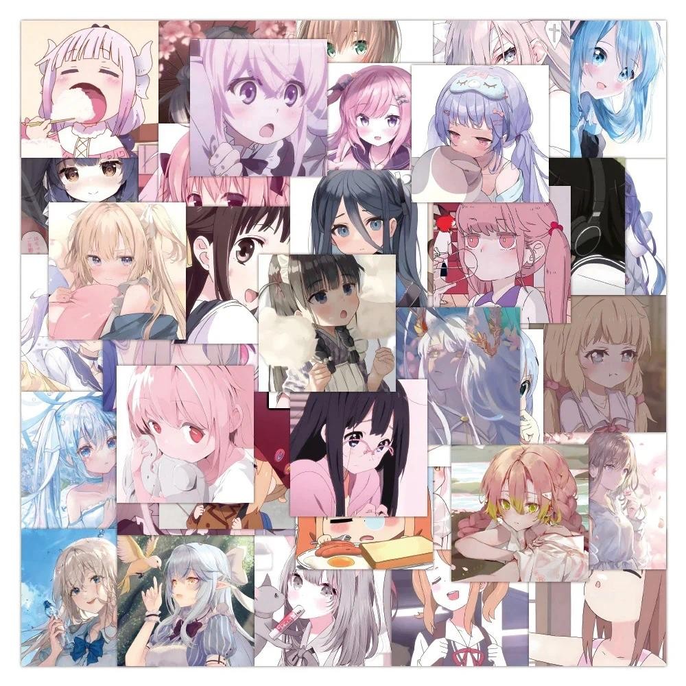

10/30/50PCS New Anime Two-dimensional Graffiti Stickers Waterproof Notebook Skateboard Luggage Motorcycle Stickers Wholesale