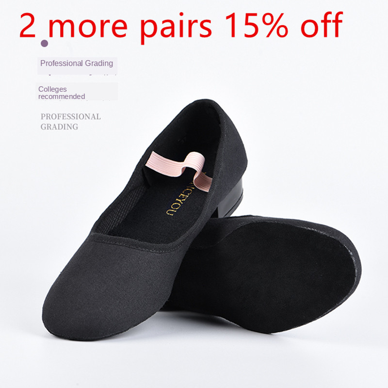 

New Coming Canvas Character Dance Shoes Jazz Dancing Footwear Child Adult Women Men Flamingo Stage Modern Ballet Contemporary
