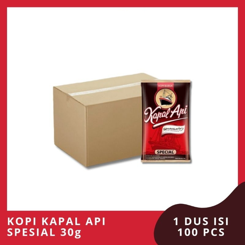 

KOPI KAPAL API SPESIAL MERAH 30g 1 DUS ISI 100 PCS