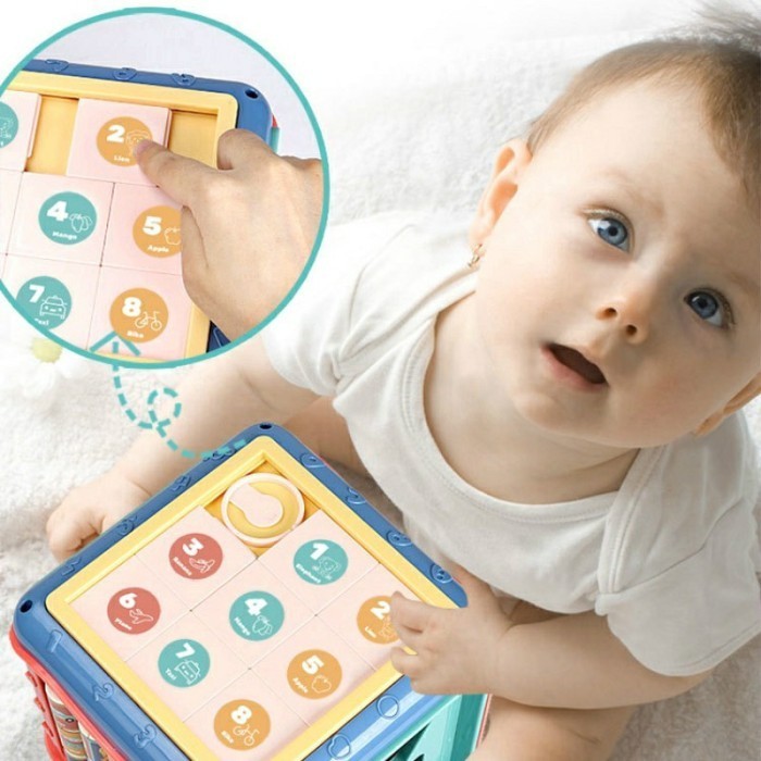 MAINAN EDUKASI BAYI BUSY CUBE BABY BUSY BOX ACTIVITY INTELLIGENCE