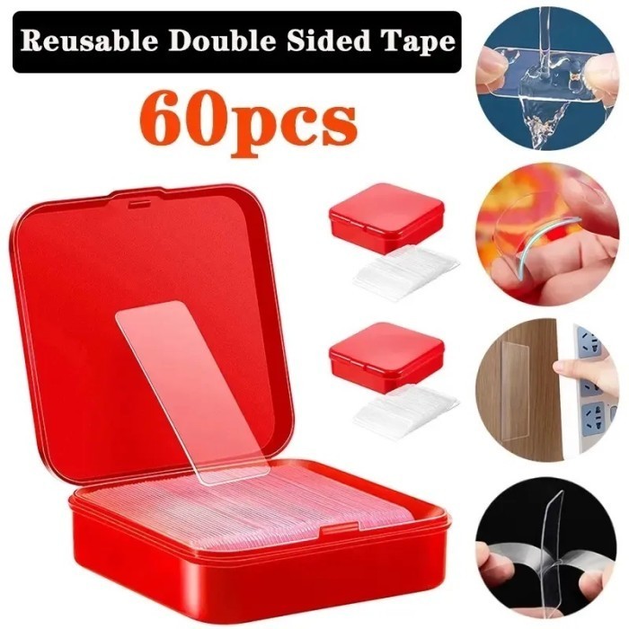 

STICKER DOUBLE TAPE MINI 60 PCS STICKER DOUBLE TAPE BENING SERBAGUNA 1 BOX 60 PCS -DC