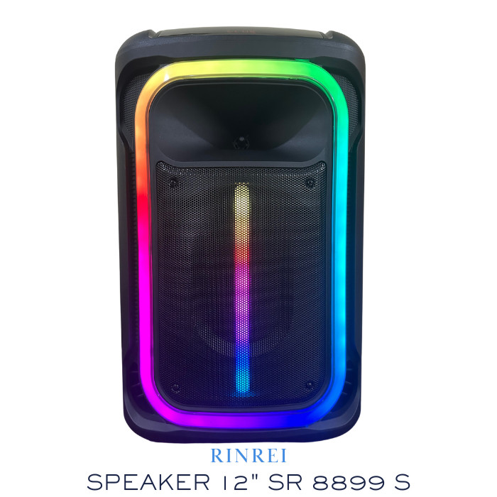 Rinrei Speaker Portable Bluetooth Mic Wireless 12 Inch SR 8899S (G)
