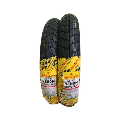 SEPASANG / SATUAN BAN MOTOR SKYWAVE RING 16 SWALLOW VENOM TUBLES DEPAN BELAKANG SEPASANG
