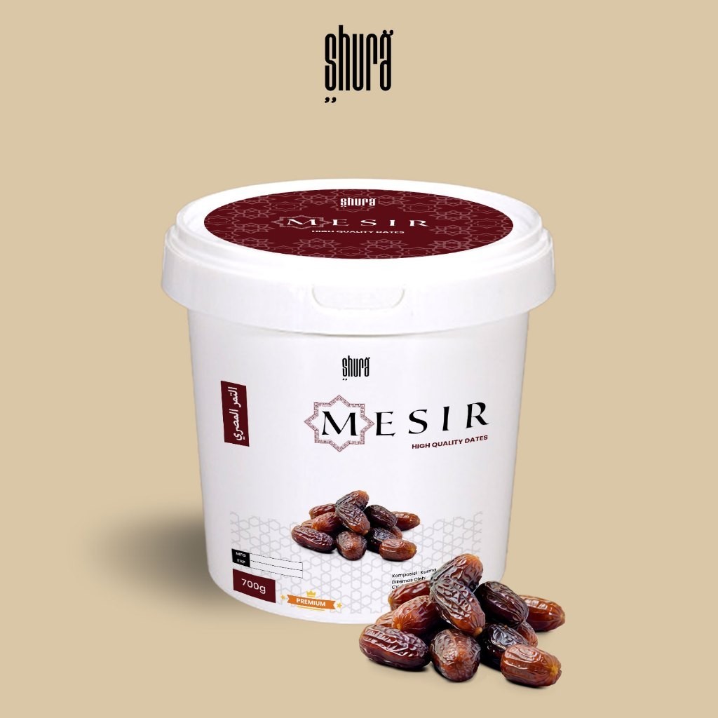 

Shura Kurma Mesir 700g Ember Egyptian Dates Premium Original High Quality