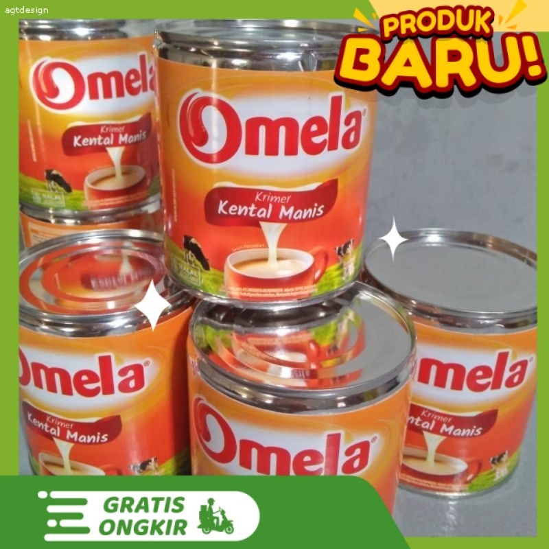 

PAKET MURAH 5 PCS Frisian Flag Omela Krimer Kental Manis Can 370gr