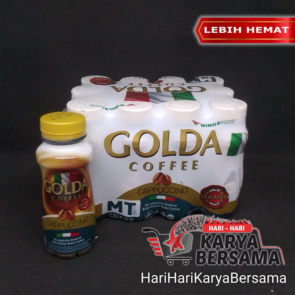 

MINUMAN KOPI GOLDA COFFEE CAPPUCINO BOTOL PACK 12'S X 200ML