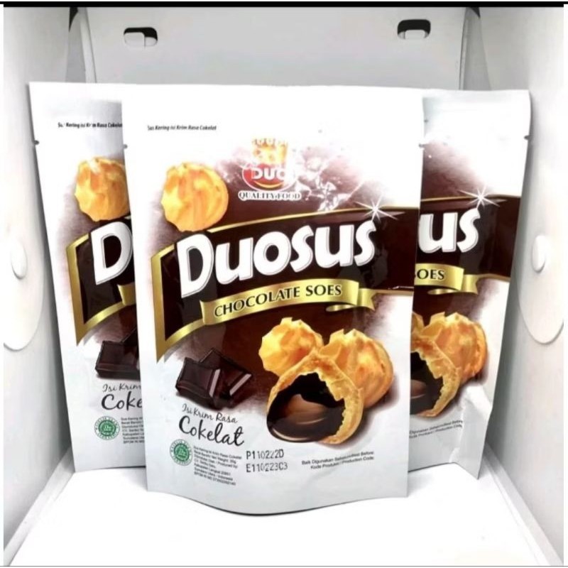 

Duosus & Arjuna Soes DUO Duosus Kue Sus Kering Isi krim (1 Karton x 30 Pcs)