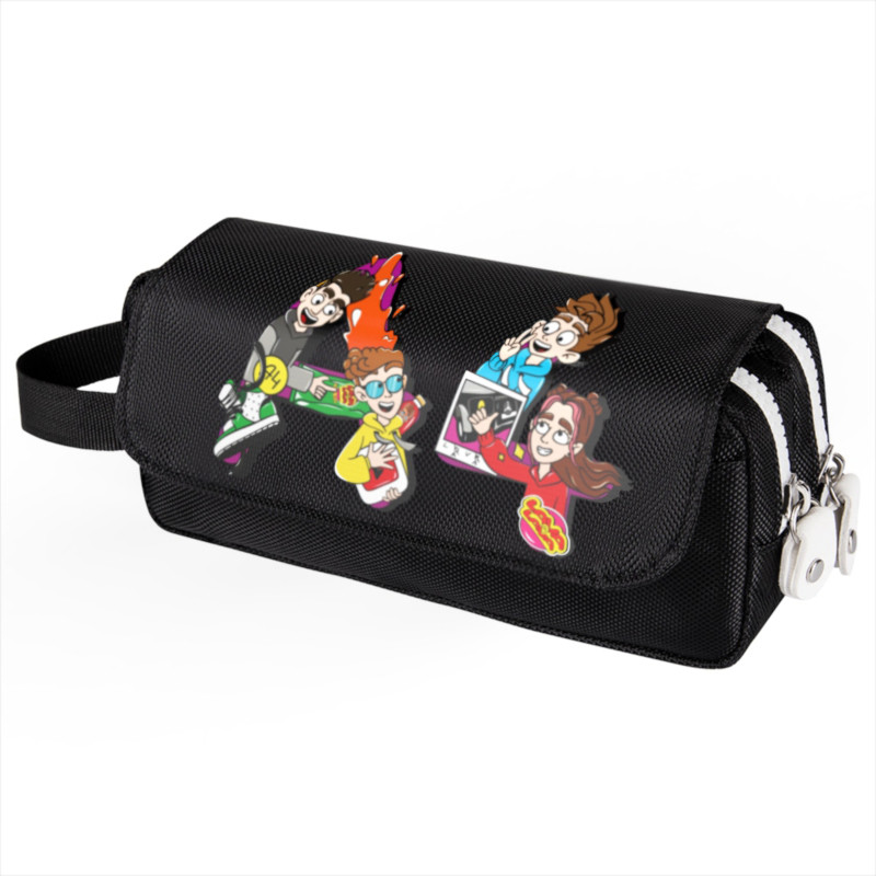 

Cartoon A4 TEAM Child Pencil Case Multi Layer high quality Merch A4 Lamba Print Student Stationery Box Stationery Storage Bag