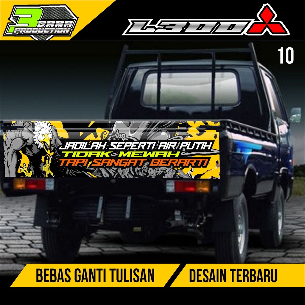 DECAL STIKER PINTU BELAKANG L300 PICK UP STIKER PINTU L 300 KODE 10