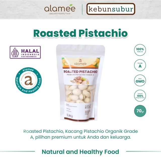 

ALAMEE Kacang Pistachio Premium Roasted Pistacio 70gr Fustuk Panggang Fustuk Dalam Cangkang Renyah Organik kebunsubur Kebunsubur kebunsubur kebunsubur kebunsubur