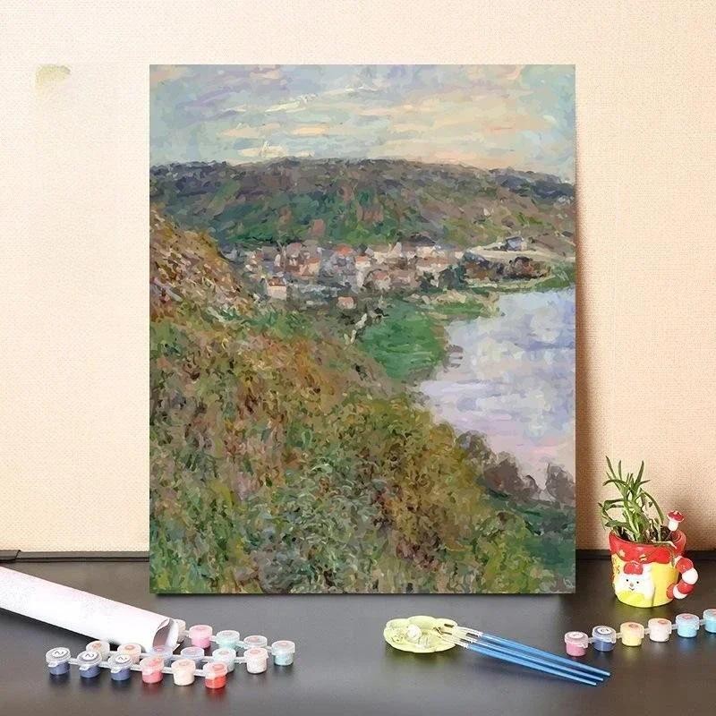 

3912222Digital oil painting living room decorative painting sofa background wall hanging painting