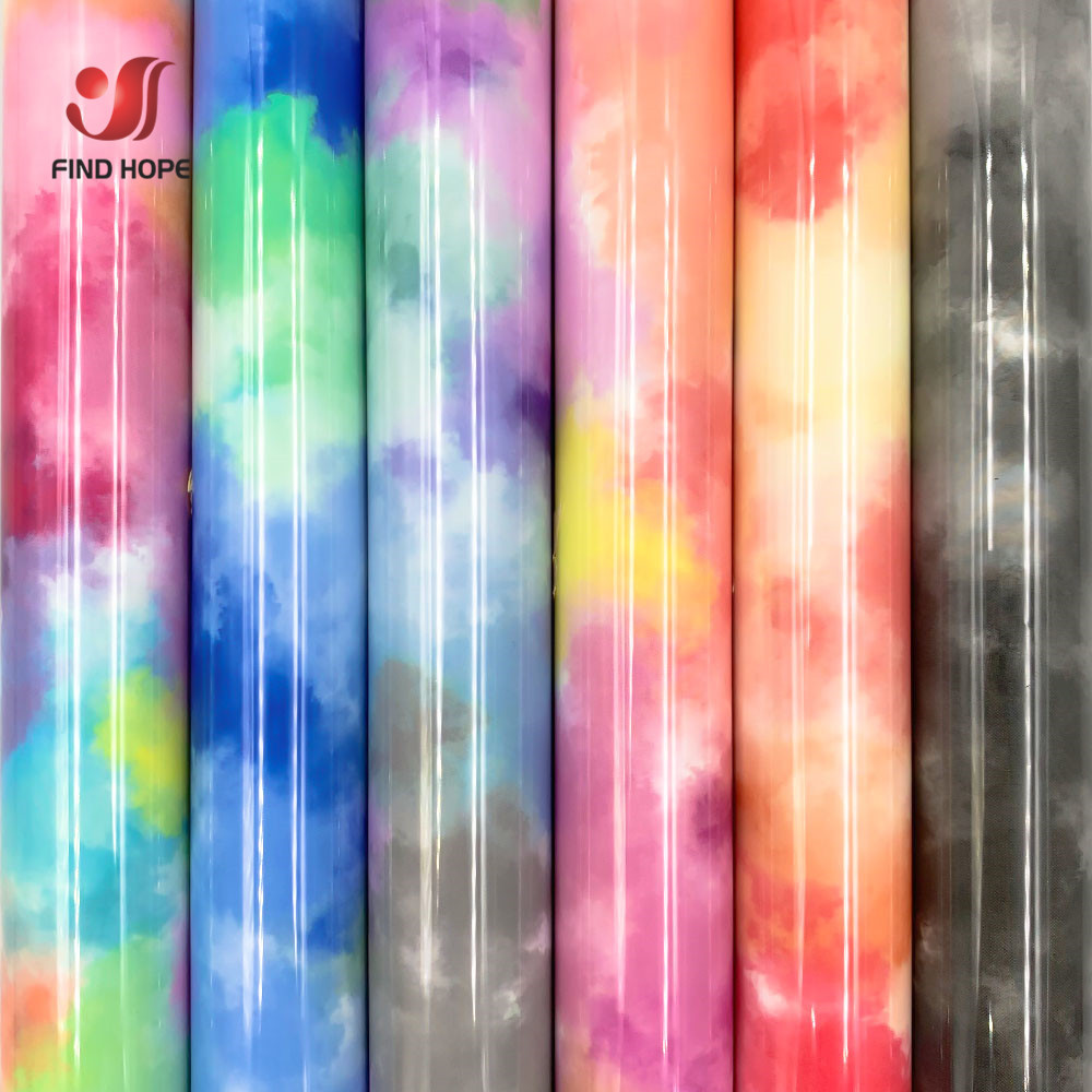 

12 X39in Rainbow Clouds Watercolor Heat Transfer Vinyl Tie Dye Iron on Tshirt cut Film Making Sign Pattern for Clothing Decor