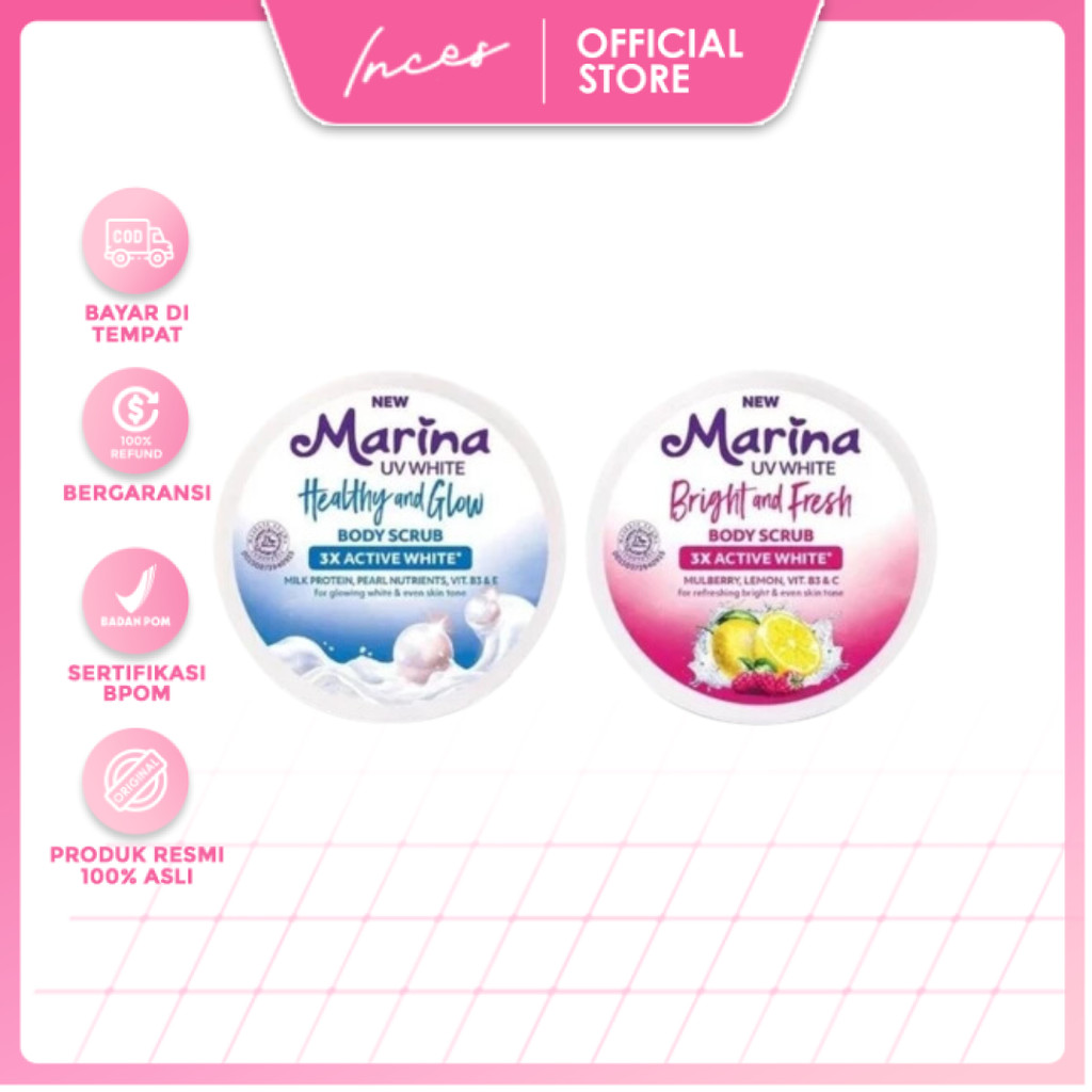 INCES - Marina UV White Healthy & Glow Body Scrub
