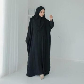 Anggi Kaftan Polos Wanita Jumbo Bahan Crincle Airflow Premium
