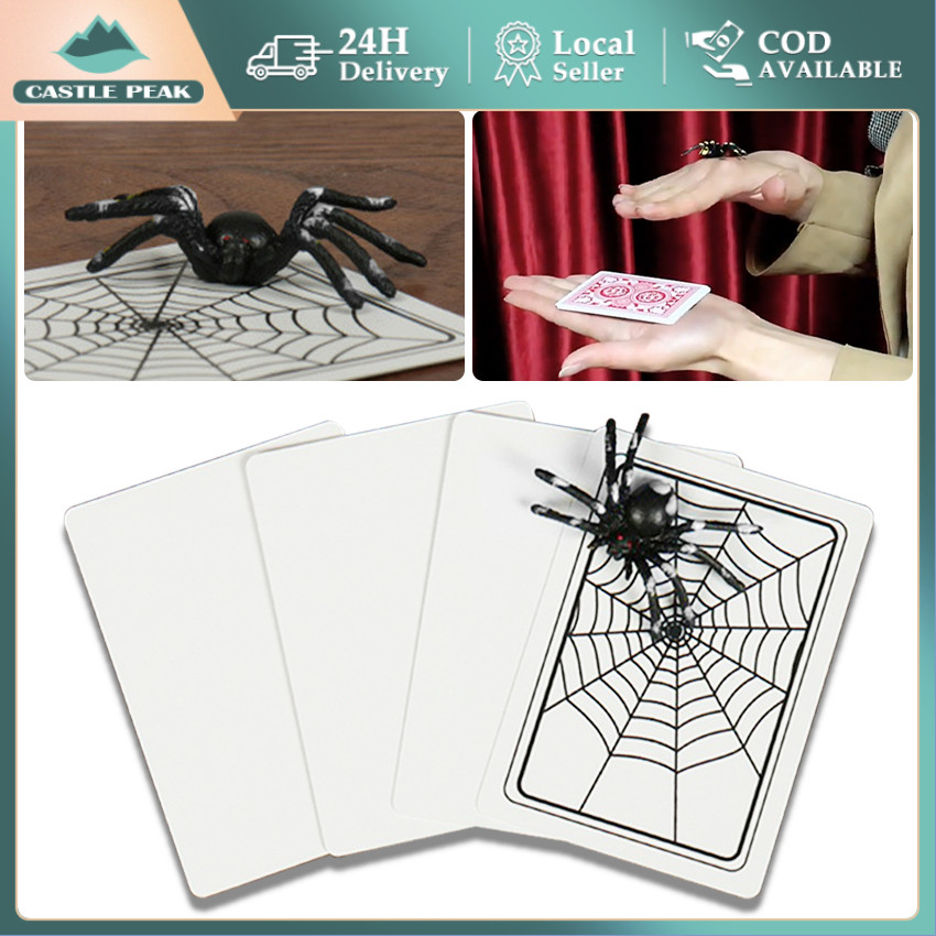 Spider Card Magic Prank, Alat Sulap Kartu untuk Trik Sulap