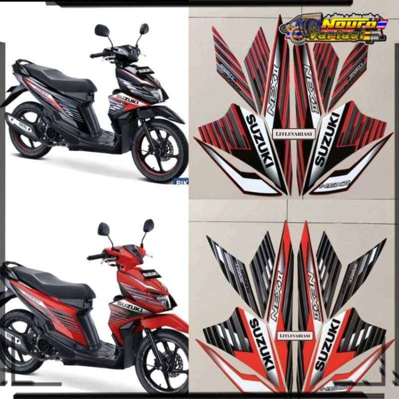 aksesoris motor Striping Suzuki Nex 2 2019 2020 stiker standar motor Suzuki ph