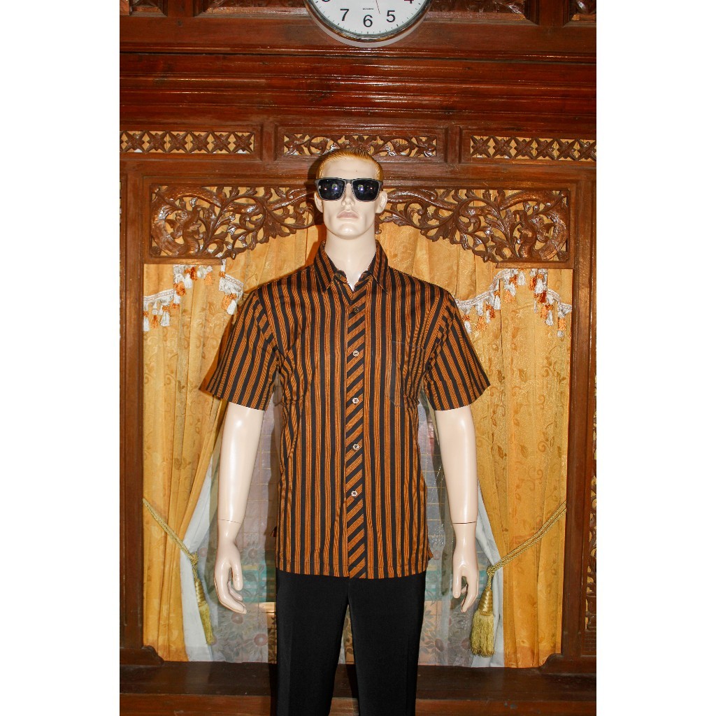 LURIK KEMEJA LURIK PRIA LENGAN PENDEK