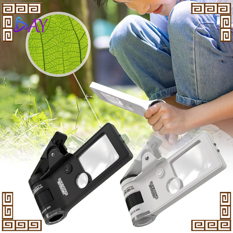 

Mikroskop Mini Portabel Magnifier Loupe Kaca Pembesar Akrilik Kaca Pembesar Kartu Bisnis Portabel