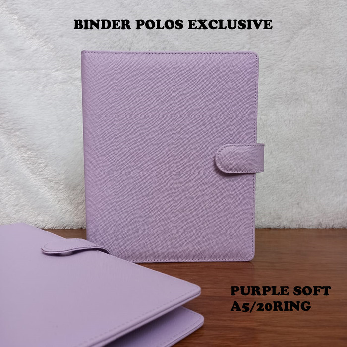 

Promo Diskon~[Limited Stok] BINDER POLOS EXCLUSIVE WARNA PURPLE SOFT A5 DAN B5 - A5