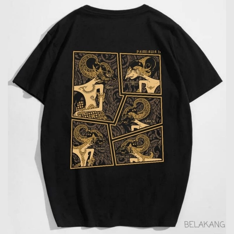 Kaos Baju Pandawa 5 | Kaos Wayang Kulit | Indonesia Culture