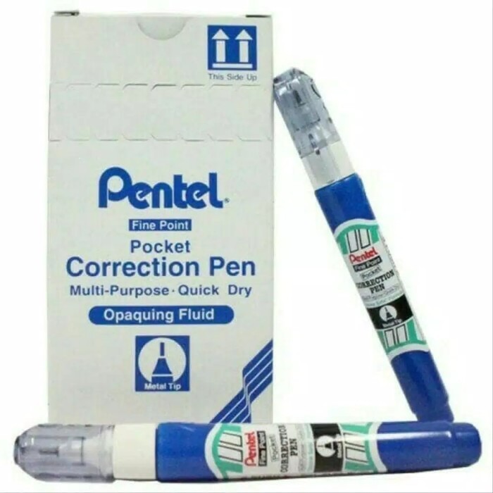 

Tip Ex cair Merk Pentel Pen