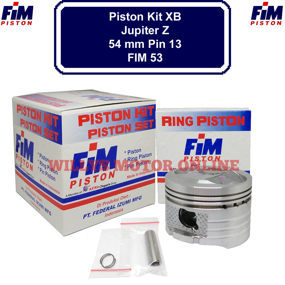 Piston Jupiter Z Vega XB 54 mm Pin 13 FIM 53 / Seher Jupiter Z XB 54 mm