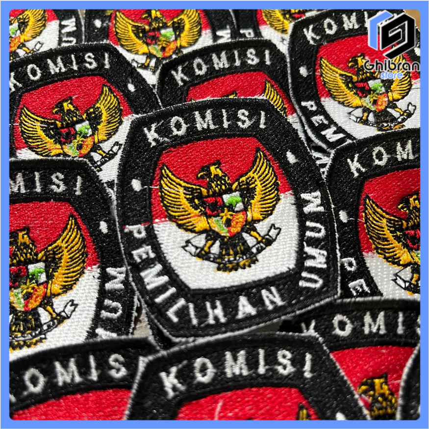 Bordir Bet KPU | Bordir KPU | Badge KPU | Logo KPU