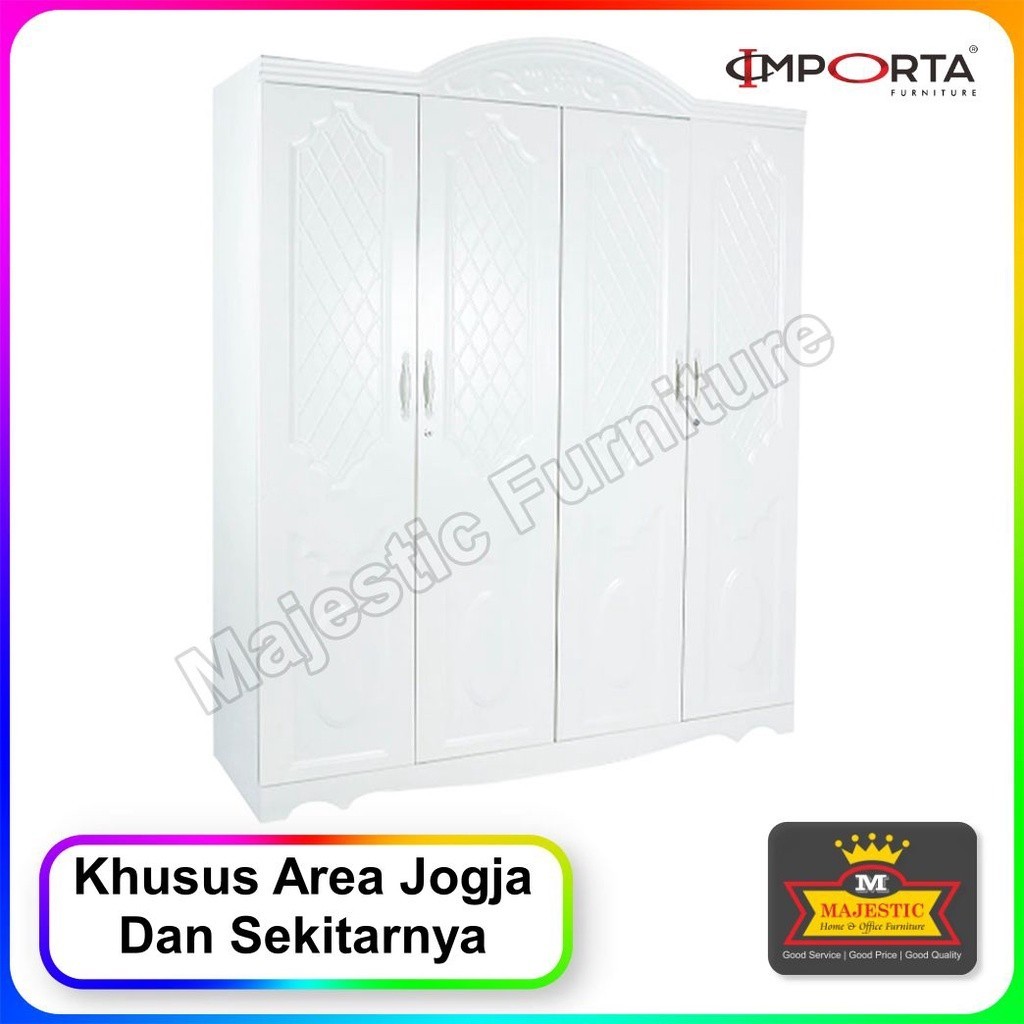 Lemari Pakaian Besi 4 Pintu - IW 004C Importa - Jogja