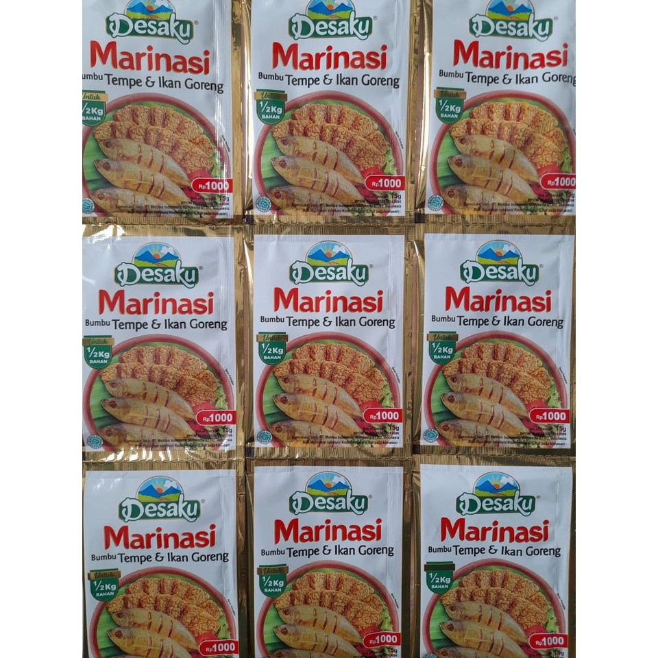 

Bumbu MARINASI Desaku Sachet untuk Ikan Tempe & Ayam