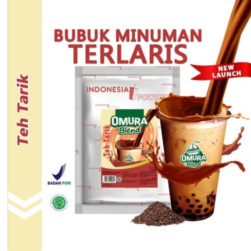 

Rasa Teh Tarik 1Kg / Bubuk Minuman Berkualitas Merk Omura Blend 1000gr