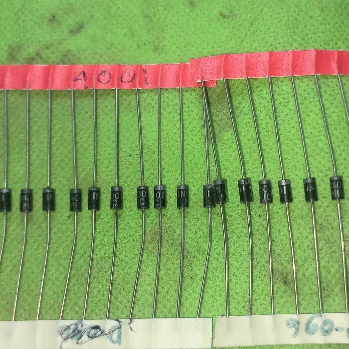 

Dioda 1A IN4001 1N4001 ORIGINAL MIC 4001 1 Amper 1N IN Fajar Fajar elektro 2