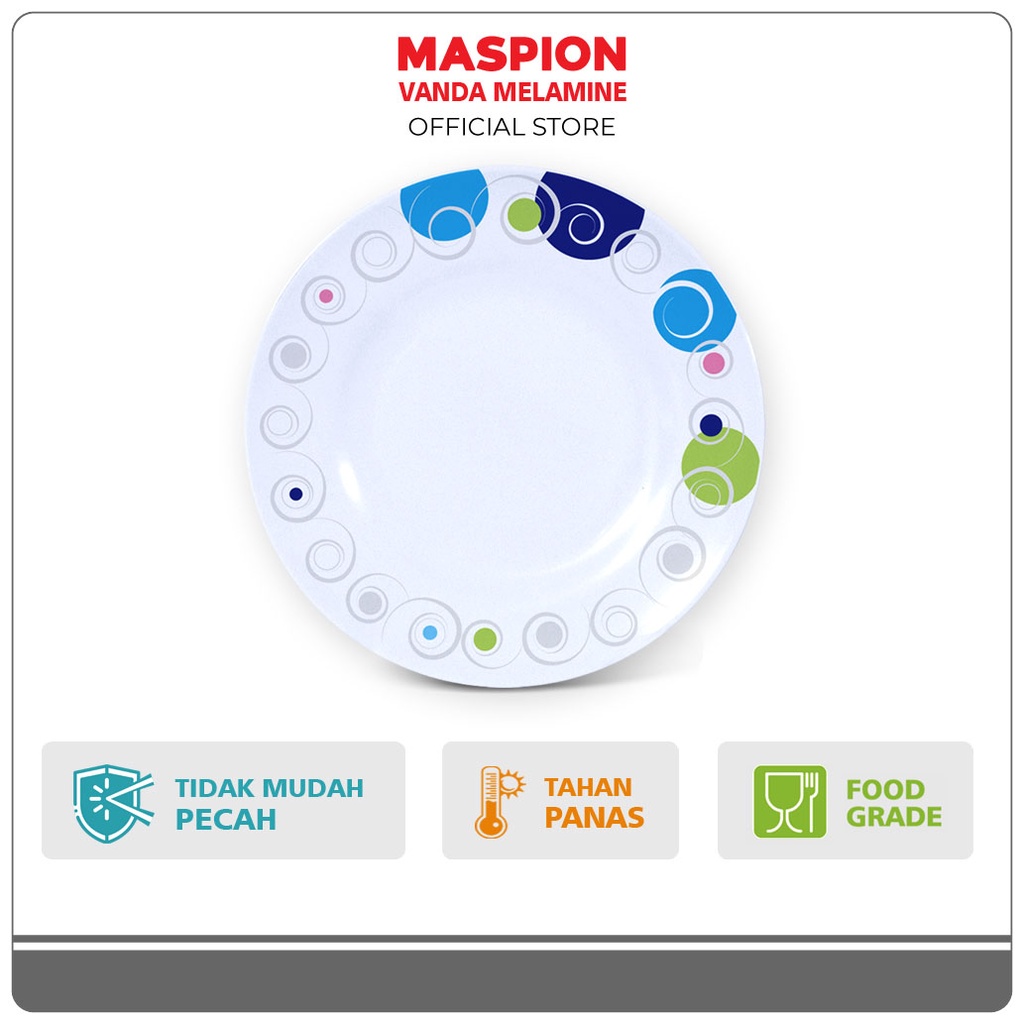 Maspion Vanda Melamin Piring Ceper 10 Inch