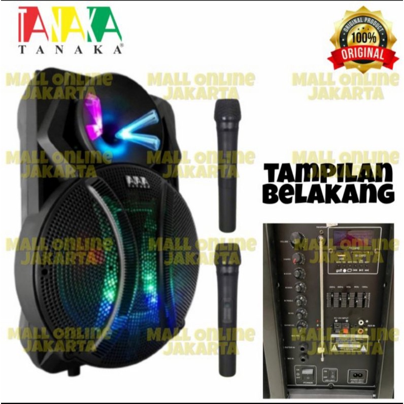 Speaker aktiv portable TANAKA 18inch Diamond ANTROLLEY  original aktiv