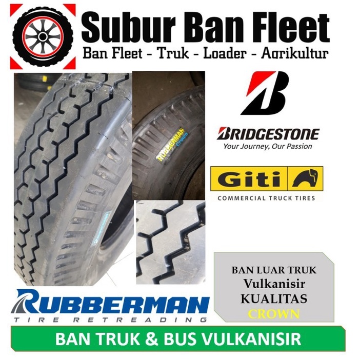BAN Truk 10.00-20 VULKANISIR Bridgestone GT KUALITAS CROWN Terbaik Ukuran 1000/20