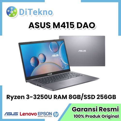 Laptop Asus M415DAO Ryzen 3 RAM 8GB SSD 256GB