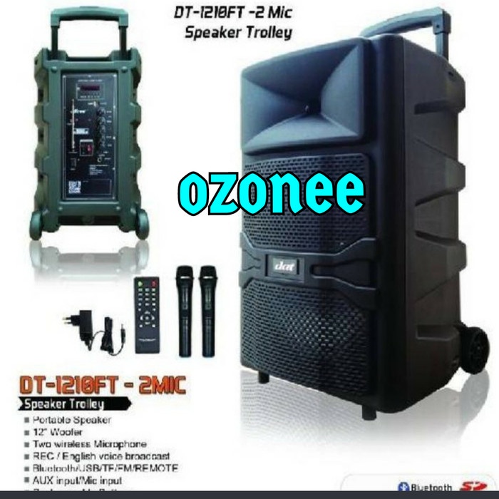 SPEAKER PORTABLE DAT DT 1210 FT DT1210FT 12 INCH