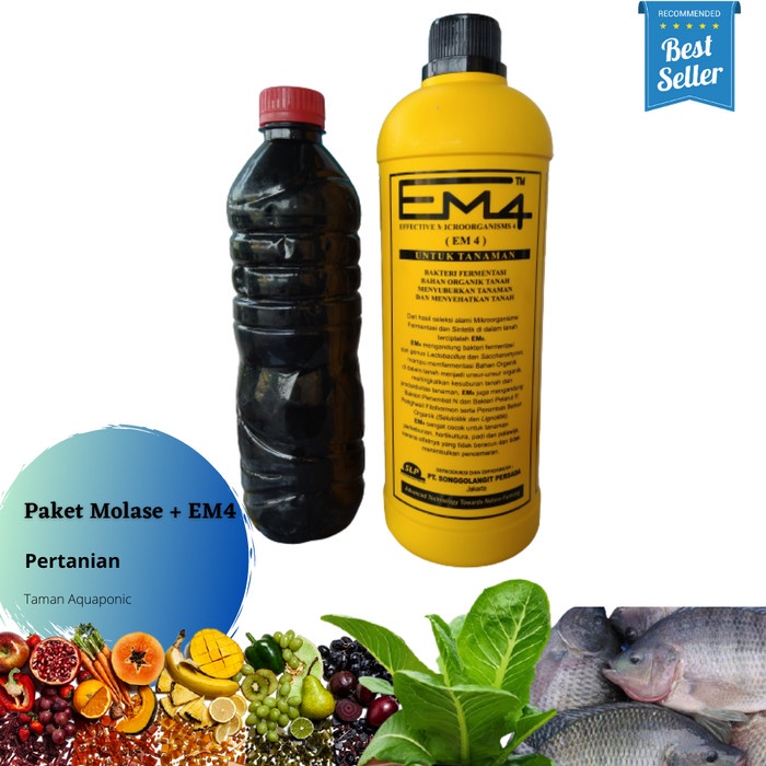 agodacollection87_mall [Murmer] PAKET MOLASE dan EM4 Pertanian Perikanan Limbah Peternakan - Tani + 