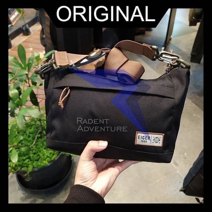 Tas Selempang Eiger Distant Shoulder Bag Black Hitam 91000 5237 Ori