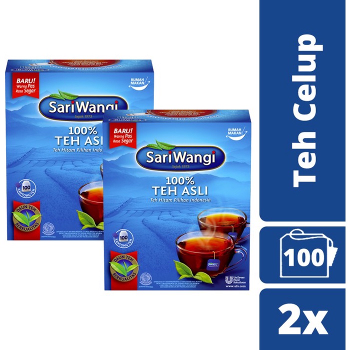 

✨PROMO✨ -Sariwangi Asli Tea Bag 100 Twinpack