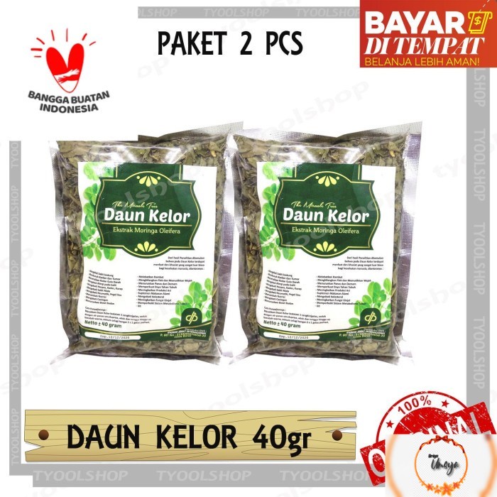 

[ PAKET 2 pcs ] Teh Daun Kelor Curah - 40gr