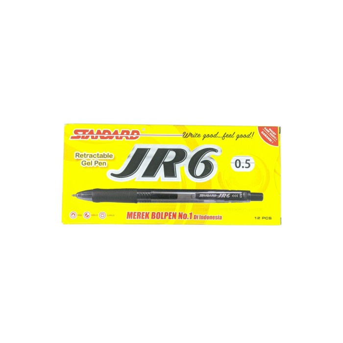 

Best Seller- STANDARD PEN JR6 - 12 PCS - Hitam