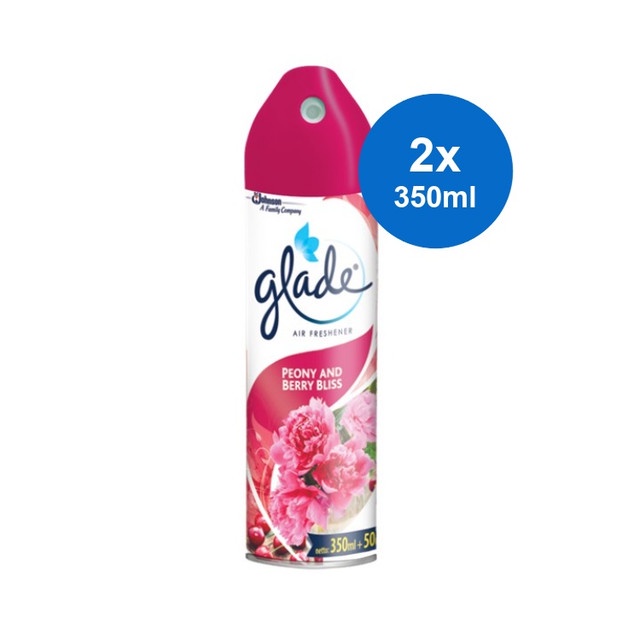 Glade Aerosol Air Freshener Peony And Berry Bliss 350 ml x 2