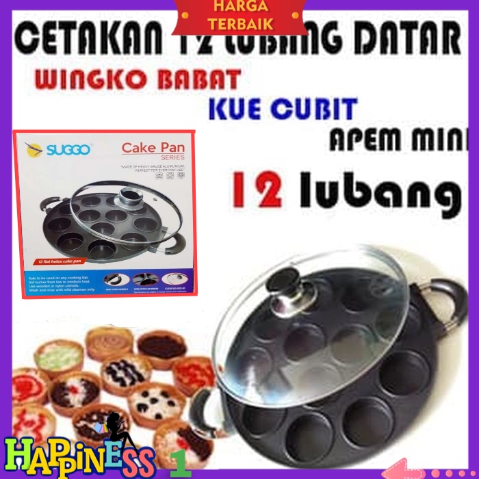 Cetakan Kue 12 Lubang Martabak Super Mini Cetakan Kue Lumpur Apemr Suggo 12 Lubang