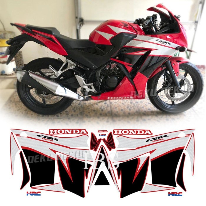 STRIPING CBR 150R MERAH 2014 2015 2016 STANDAR HONDA CBR150R POLET STICKER