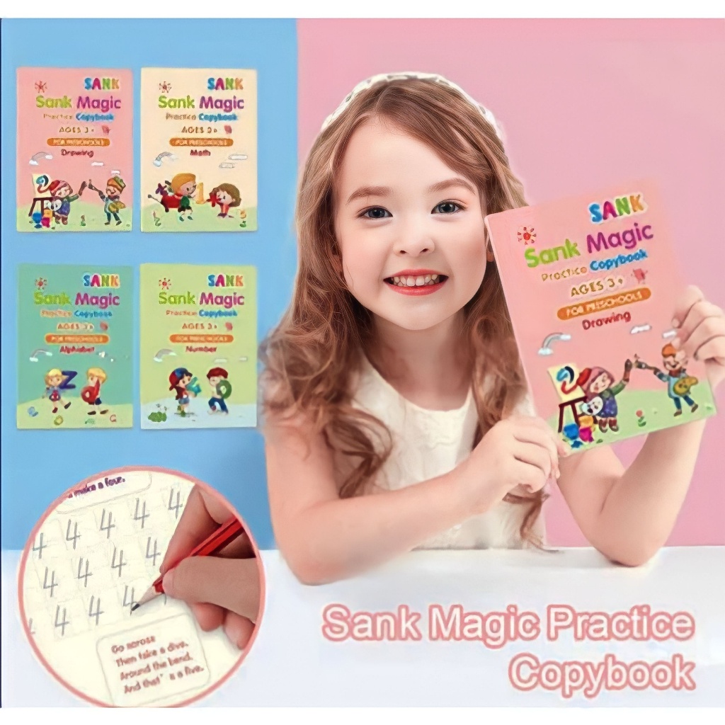 

(SA) Sank Magic Book 1 Set Buku Ajaib Membantu Anak Belajar Menulis Menghitung Menggambar