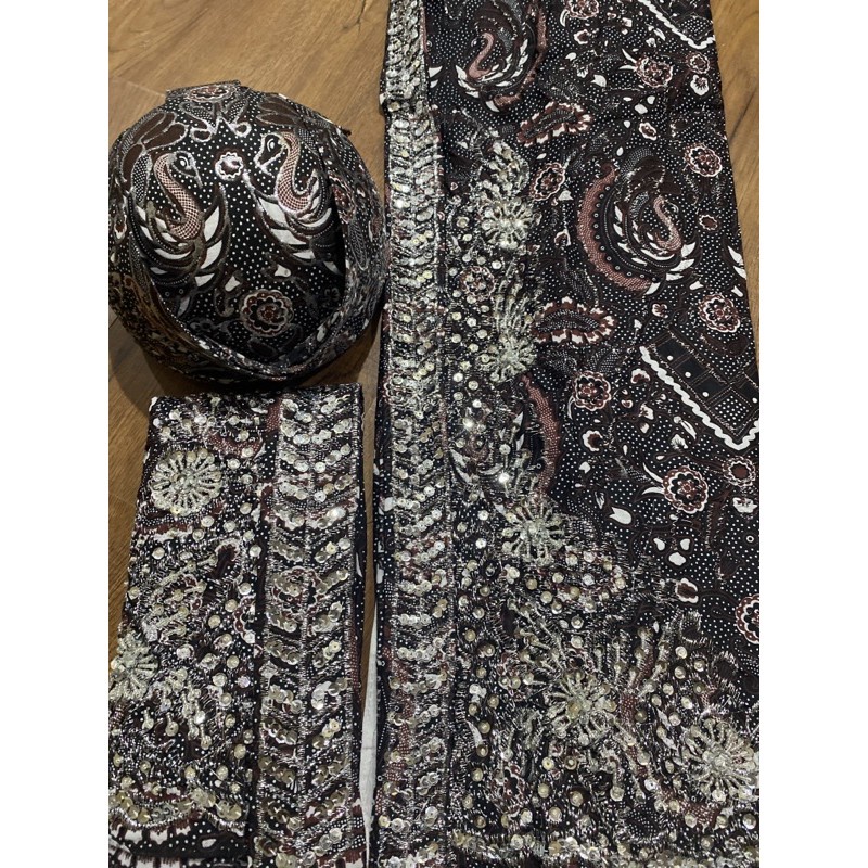 Jarik wiru payet + blangkon sepasang