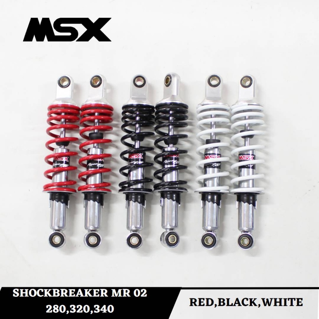 Shock Shockbreaker Belakang Non Tabung Dual Shock Bebek MSX Universal Vega Fizr Jupiter Z 280 320 34