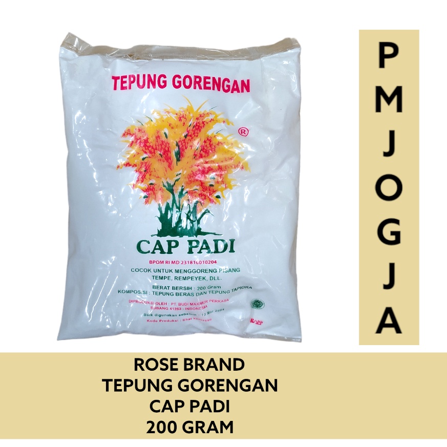 

Rose brand - Tepung Gorengan Cap Padi 200 Gram / Tepung Padi / Tepung gorengan 200 gr